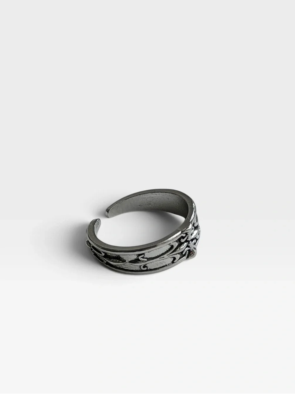 Silver Cross Ring